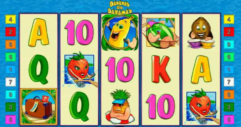 Игровой автомат Bananas Go Bahamas символы